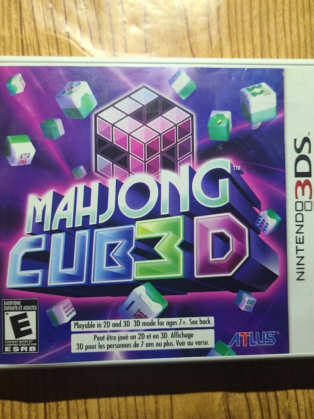 Mahjong Cub 3D Nintendo 3DS game (CIB)